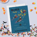 Disney's Hocus Pocus Halloween Party Invitation<br><div class="desc">Get ready for a spellbinding celebration with this Disney’s Hocus Pocus Halloween party invitation! The design showcases the Sanderson Sisters—Winifred, Sarah, and Mary—flying across a blue sky with their silhouettes boldly framed against the moon. The phrase “Tonight We Fly” adds a magical and mischievous touch, perfect for setting the tone...</div>