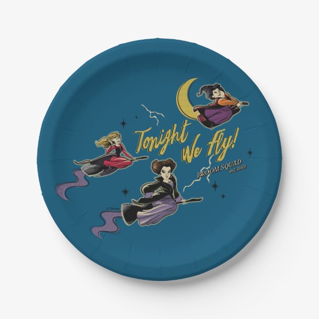 Disney's Hocus Pocus Halloween Party Paper Plates (Front)