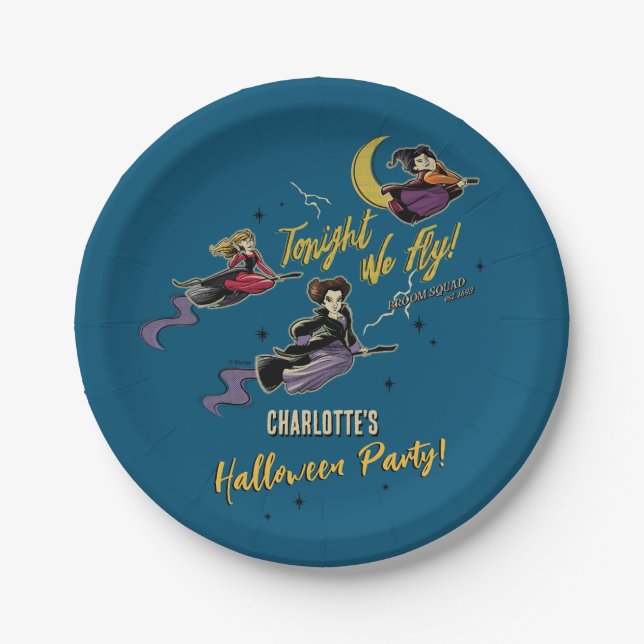 Disney's Hocus Pocus Halloween Party Paper Plates (Front)