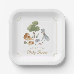 Disney's Lady and the Tramp Baby Shower Paper Plates