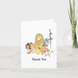 Disney's Lion King Baby Shower Letterpress Thank You Card