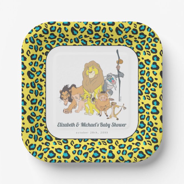 Disney's Lion King Baby Shower Paper Plates (Front)