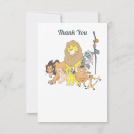 Disney's Lion King Baby Shower Thank You Card