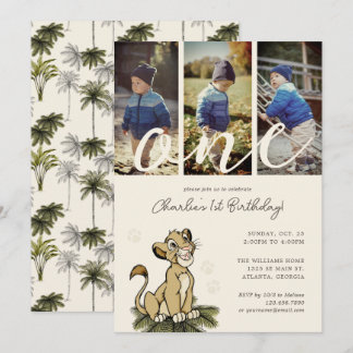 Disney's Lion King Birthday | Photo Collage Invitation