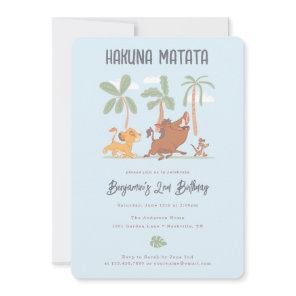 Disney's Lion King Jungle Safari Birthday Invitation