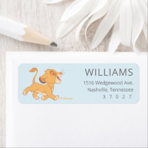 Disney's Lion King Jungle Safari Birthday Label