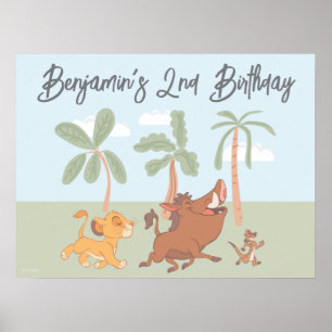 Disney's Lion King Jungle Safari Birthday Poster