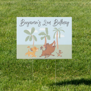 Disney's Lion King Jungle Safari Birthday Sign