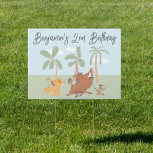 Disney's Lion King Jungle Safari Birthday Sign