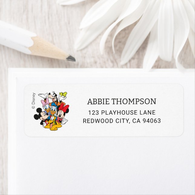 Disney's Mickey and Friends Baby Shower Label (Insitu)