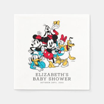 Disney's Mickey And Friends Baby Shower Napkins by MickeyAndFriends at Zazzle