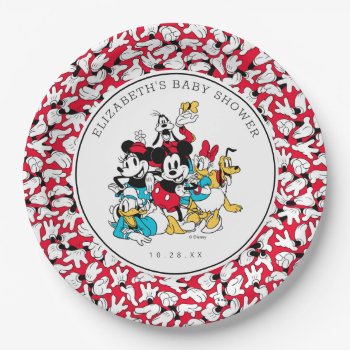 Disney's Mickey And Friends Baby Shower Paper Plates by MickeyAndFriends at Zazzle