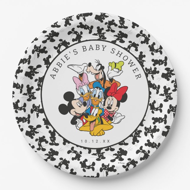 Disney's Mickey and Friends Baby Shower Paper Plates (Front)