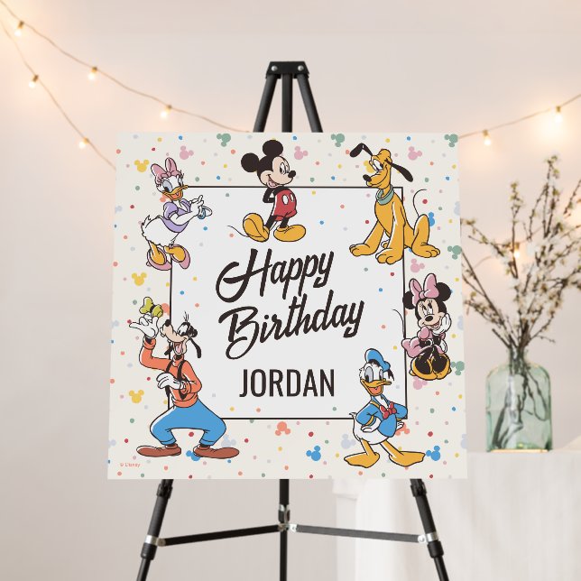Disney's Mickey & Friends Character Birthday Foam Board (In Situ (Stand))