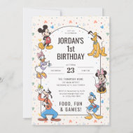 Disney's Mickey & Friends Character Birthday Invitation