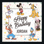 Disney's Mickey & Friends Character Birthday Poster<br><div class="desc">This Mickey & Friends Personalized Birthday Party Sign is the perfect centerpiece for a Disney-themed celebration. Featuring beloved characters like Mickey Mouse, Minnie Mouse, Donald Duck, Pluto, and Goofy, this sign is surrounded by colorful confetti accents, adding a festive touch. The bold "Happy Birthday" message is beautifully displayed in a...</div>