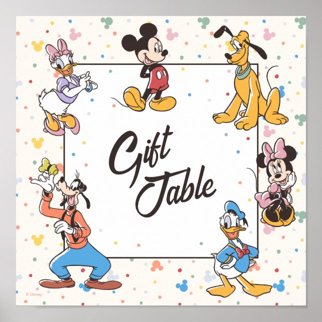 Disney's Mickey & Friends Character Birthday Poster (Front)