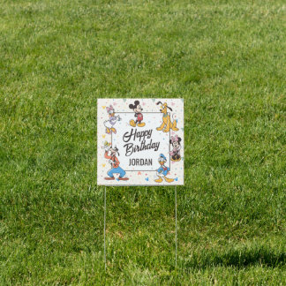 Disney's Mickey & Friends Character Birthday Sign
