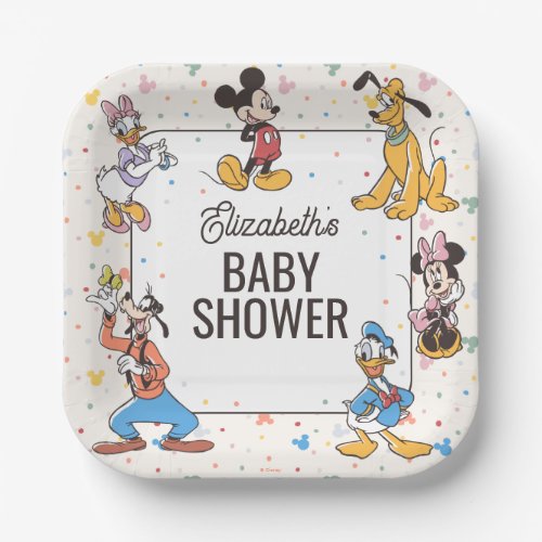 Disney's Mickey Mickey & Friends Baby Shower Paper Plates