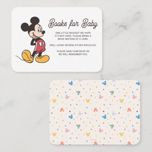 Disney's Mickey Mickey & Friends Baby Shower Place Card