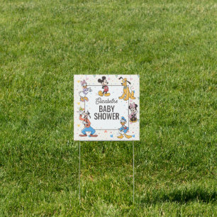 Disney's Mickey Mickey & Friends Baby Shower Sign