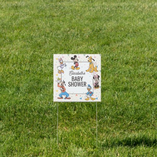 Disney's Mickey Mickey &amp; Friends Baby Shower Sign