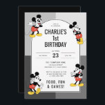 Disney's Mickey Mouse | Boy's Birthday Invitation<br><div class="desc">Celebrate your child's special day with our charming Mickey Mouse Birthday Invitations! These customizable invites feature Mickey Mouse in various adorable poses,  set against a sleek grey background. Perfect for fans of Disney's beloved characters,  these invitations will add a touch of magic to any birthday celebration.</div>