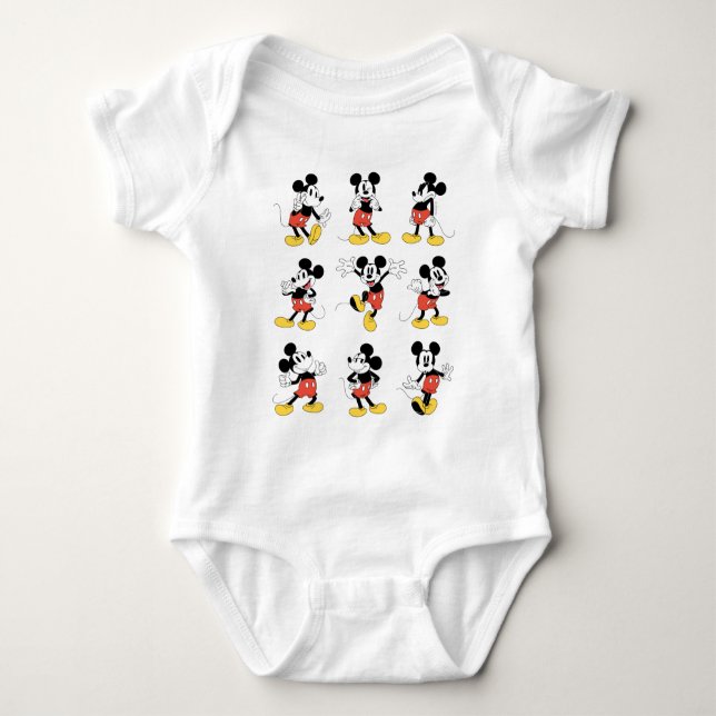 Disney's Mickey Mouse Emotions Baby Bodysuit (Front)