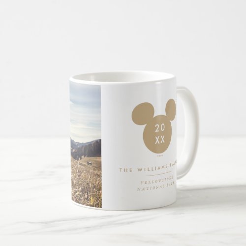 Disneys Mickey Mouse Gold Icon with Photo Coffee Mug