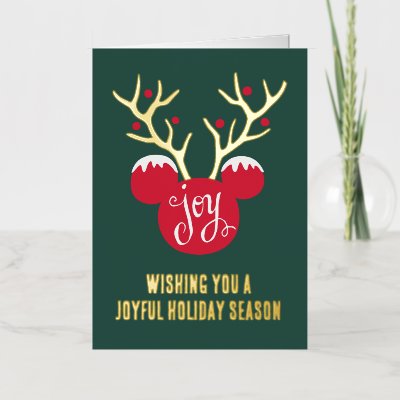 Disney's Mickey Mouse Joyful Foil Holiday Card