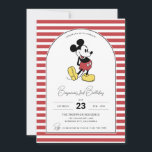 Disney's Mickey Mouse | Striped Boy's Birthday Invitation<br><div class="desc">Invite all your family and friends to your child's Mickey Mouse themed Birthday Party with these fun striped birthday invitations. Personalize by adding all your party details!</div>