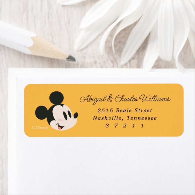 Disney's Mickey Mouse Sunshine Baby Shower Label (Insitu)