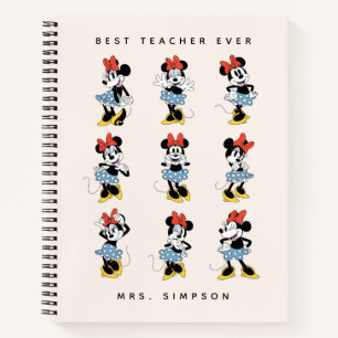 Disney's Minnie Mouse   Best Teacher Ever Notebook