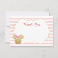 Disney's Minnie Mouse Bridal Shower Thank You