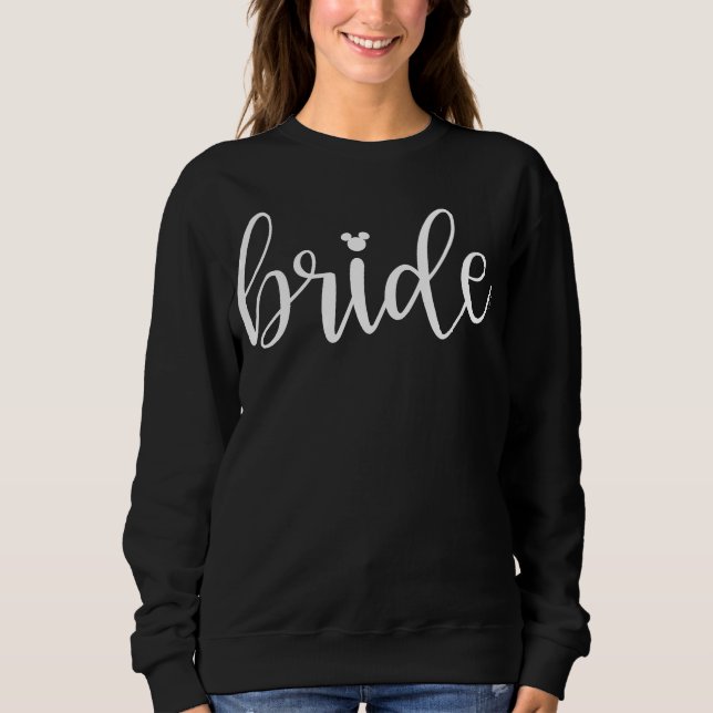 Disney's Minnie Mouse Bride Script Sweatshirt (Front)