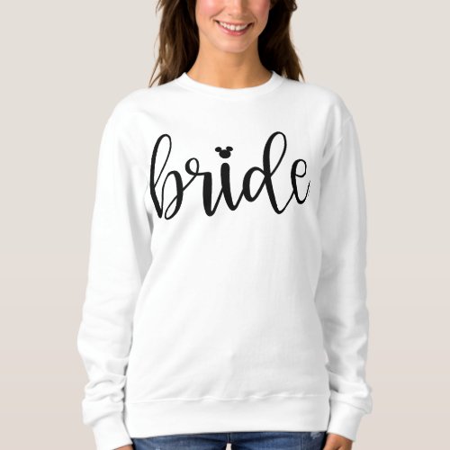 Disneys Minnie Mouse Bride Script Sweatshirt