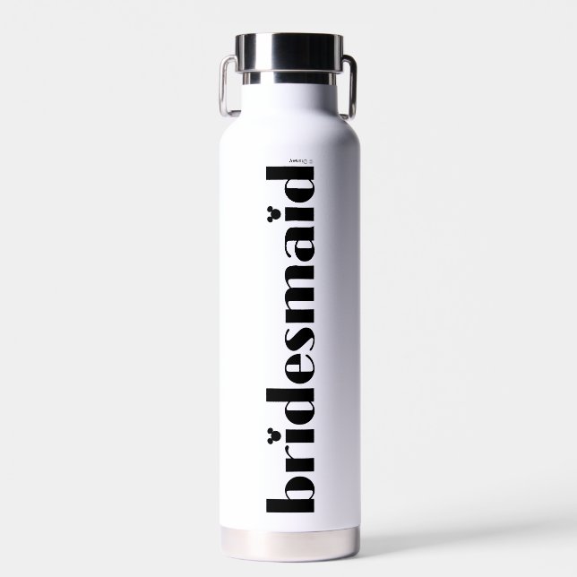 Disney's Minnie Mouse Bridesmaid  Water Bottle (Front)