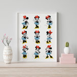 Disney's Minnie Mouse Emotions Poster<br><div class="desc">This fun graphic features all the fun and silly emotions of Disney's Minnie Mouse.</div>