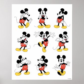 Disney's Minnie Mouse Emotions Poster | Zazzle