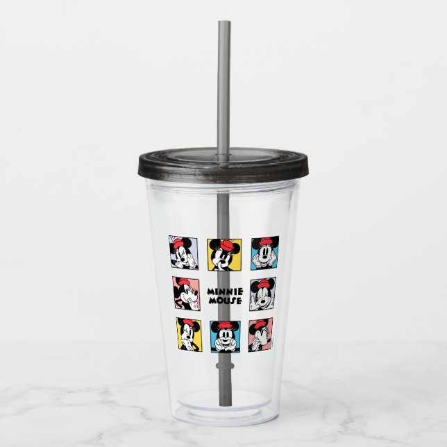 Disney's Minnie Mouse Grid Acrylic Tumbler (Front)