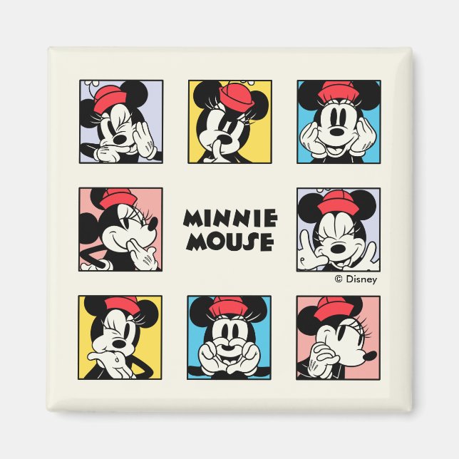 Disney's Minnie Mouse Grid Magnet (Front)