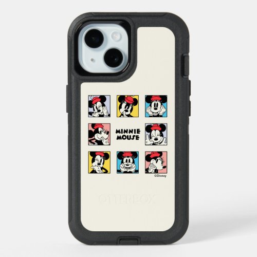 Disneys Minnie Mouse Grid iPhone 15 Case