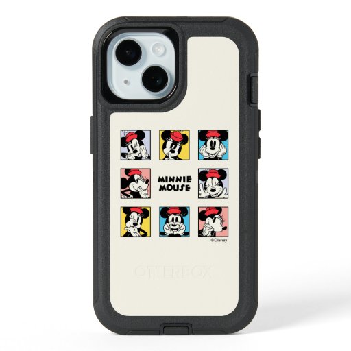 Disney's Minnie Mouse Grid iPhone 15 Case
