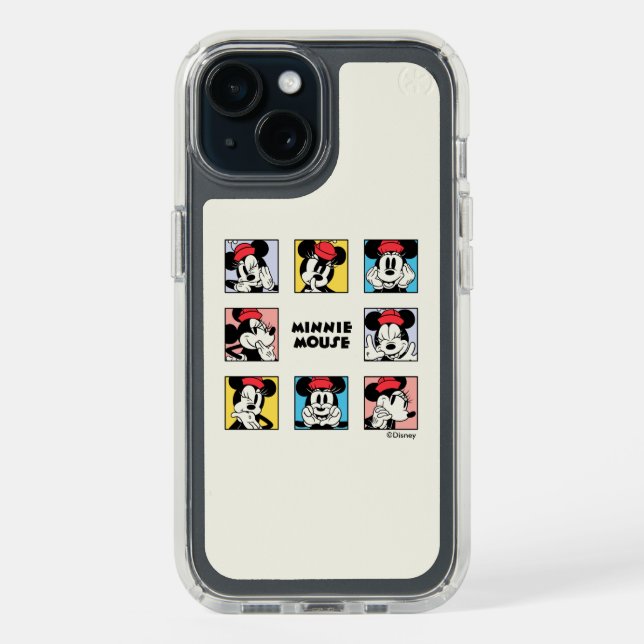 Disney's Minnie Mouse Grid Speck iPhone Case (Front (Black))