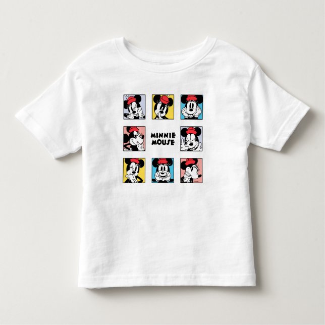 Disney's Minnie Mouse Grid Toddler T-shirt (Front)