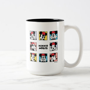 Disney's Minnie Mouse Grid Two-Tone Coffee Mug