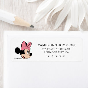 Disney's Minnie Mouse   Polka Dot Baby Shower Label