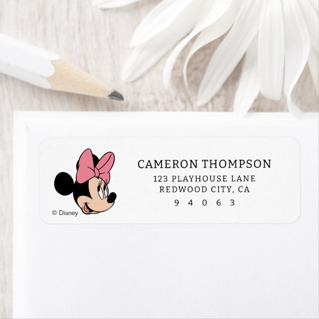 Disney's Minnie Mouse | Polka Dot Baby Shower Label (Insitu)