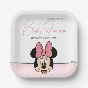 Disney's Minnie Mouse   Polka Dot Baby Shower Paper Plates