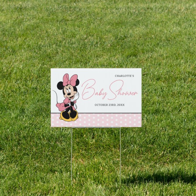 Disney's Minnie Mouse | Polka Dot Baby Shower Sign (Insitu)